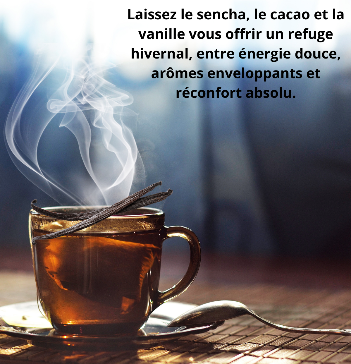 👉 Thé chocolaté léger – Sencha Vanille | Gourmand & sans sucre | 40g