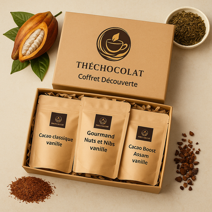 👉 Coffret découverte Théchocolat – 3 thés chocolatés gourmands (sans sucre)