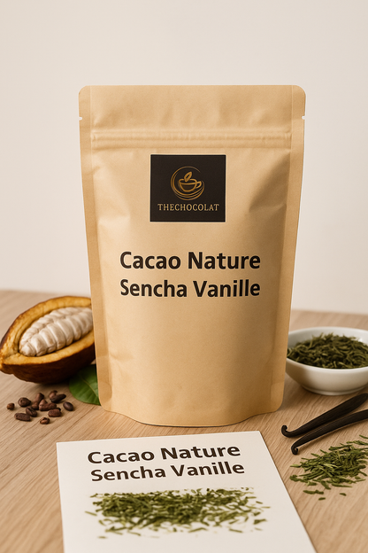 👉 Thé chocolaté léger – Sencha Vanille | Gourmand & sans sucre | 40g