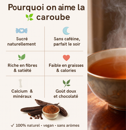 👉 Thé chocolaté intense – Nibs & Vanille | Saveur cacao profonde | 40g